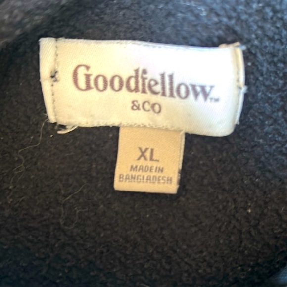 Goodfellow Hoodie XL Black with Front Pocket - Picture 2 of 8